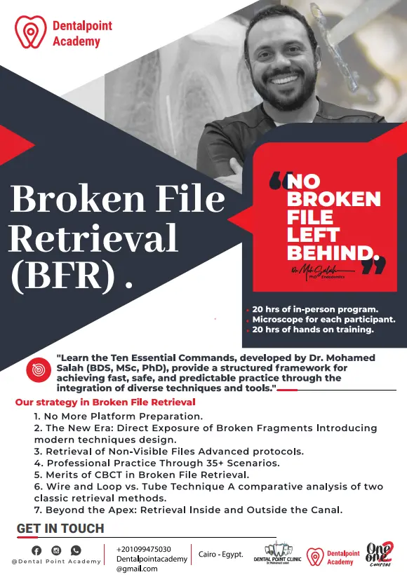 Broken File Retrieval (BFR) Course  By Dr. Mohamed Salah "Special Discount for Egyptian Dentists"