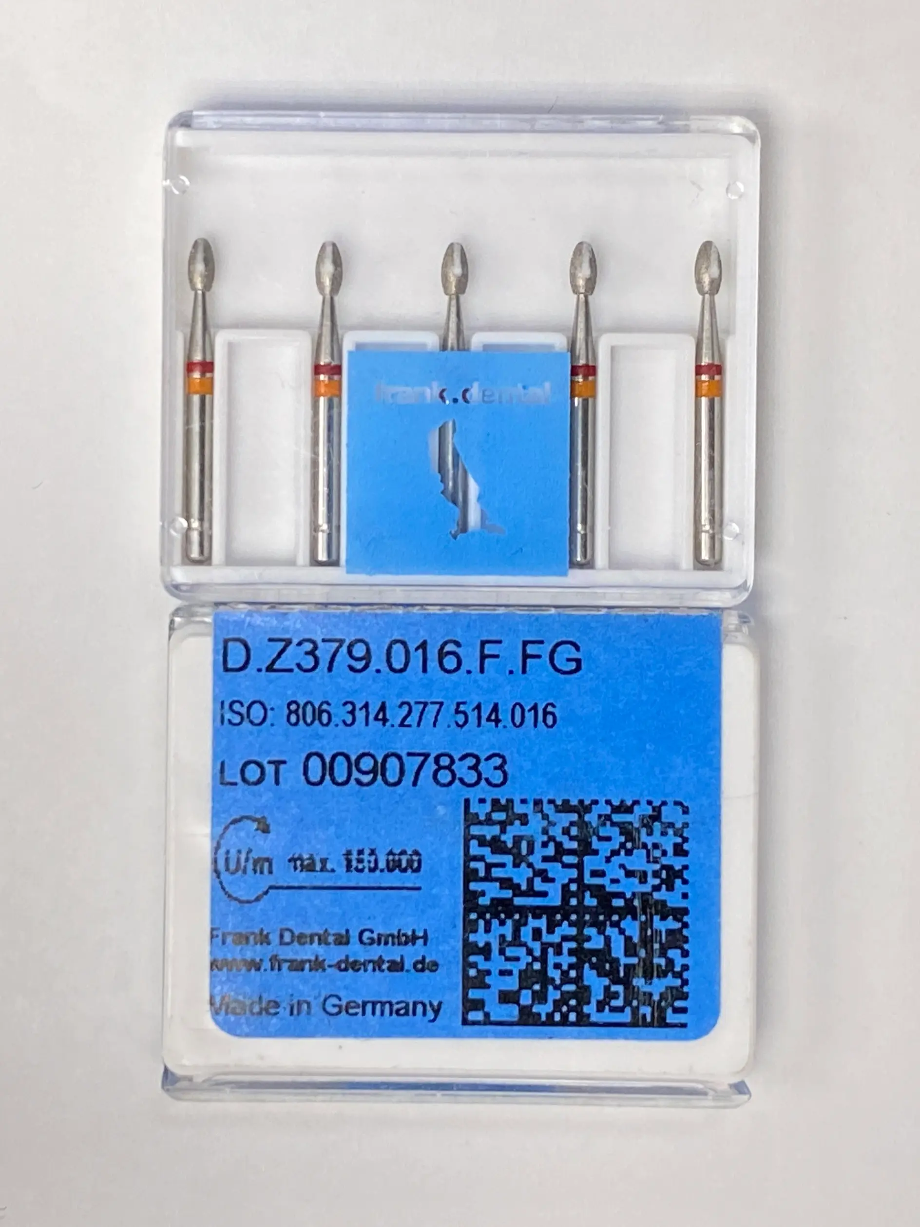 Frank High Speed Diamond burs zirconium - football - Fine - 1 pc