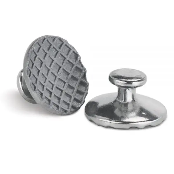 Matt Ortho Bondable Button Base with holes 1 piece