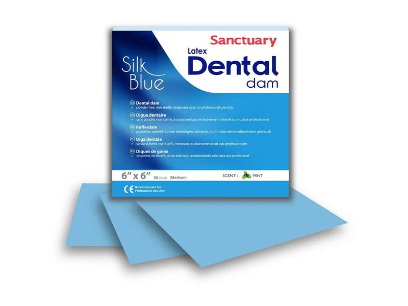 SANCTUARY SILK BLUE - RUBBER DAM SHEETS 6 *6